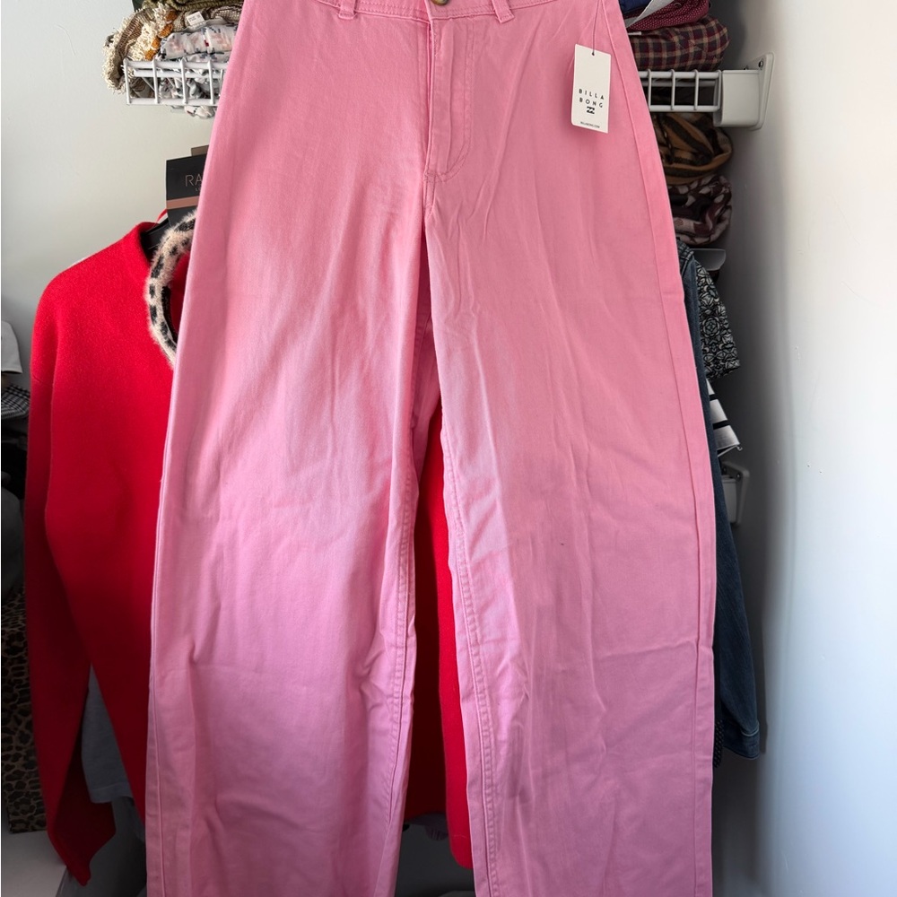 Billabong Pink Wide Leg Pants